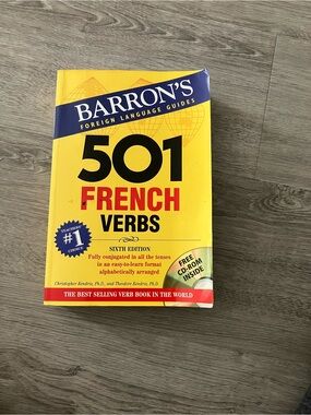 3/$15 Barron's 501 French Verbs - Yellow Cover